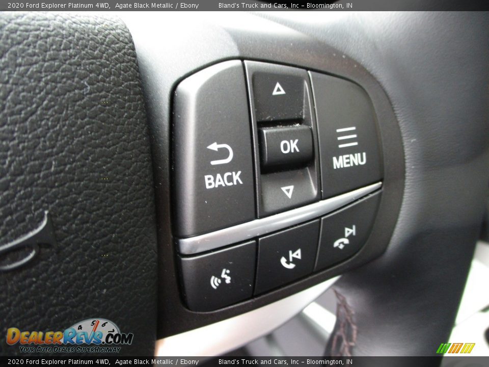 2020 Ford Explorer Platinum 4WD Agate Black Metallic / Ebony Photo #32