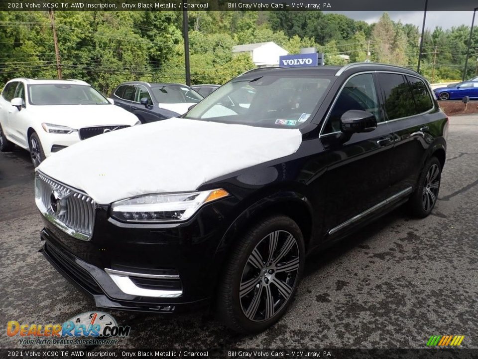 2021 Volvo XC90 T6 AWD Inscription Onyx Black Metallic / Charcoal Photo #5