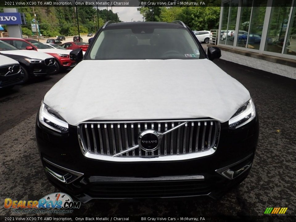 2021 Volvo XC90 T6 AWD Inscription Onyx Black Metallic / Charcoal Photo #6