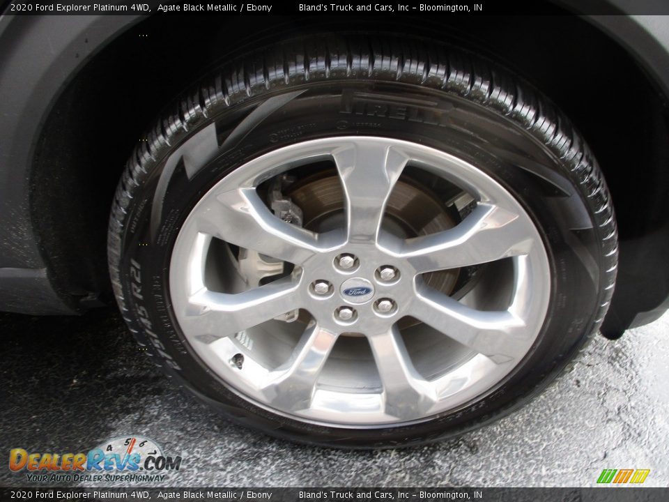 2020 Ford Explorer Platinum 4WD Agate Black Metallic / Ebony Photo #34