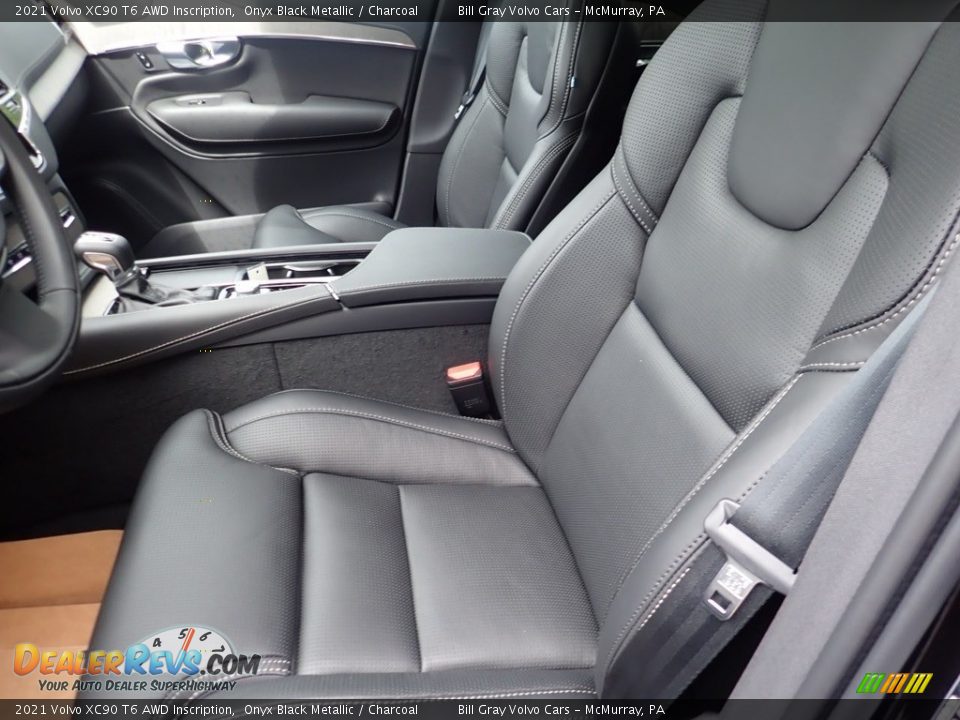 2021 Volvo XC90 T6 AWD Inscription Onyx Black Metallic / Charcoal Photo #7