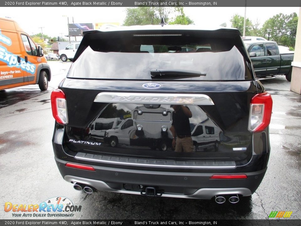 2020 Ford Explorer Platinum 4WD Agate Black Metallic / Ebony Photo #35