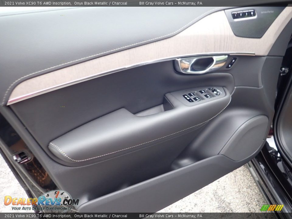2021 Volvo XC90 T6 AWD Inscription Onyx Black Metallic / Charcoal Photo #11