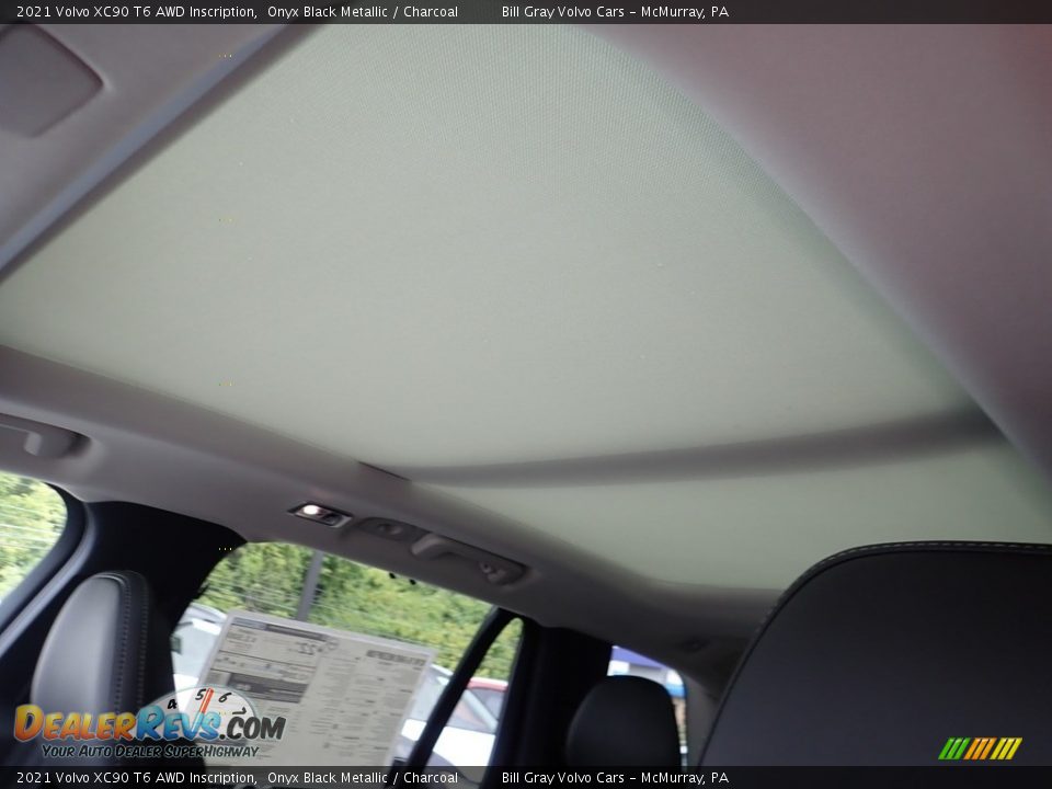 2021 Volvo XC90 T6 AWD Inscription Onyx Black Metallic / Charcoal Photo #13