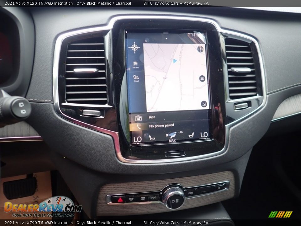 2021 Volvo XC90 T6 AWD Inscription Onyx Black Metallic / Charcoal Photo #14