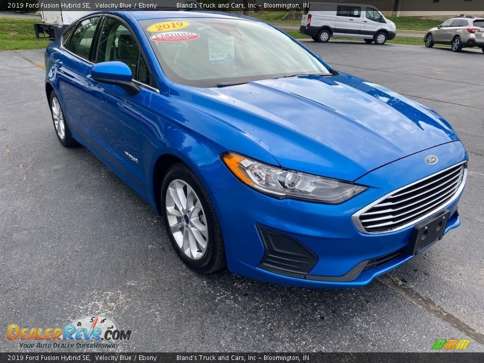 2019 Ford Fusion Hybrid SE Velocity Blue / Ebony Photo #4