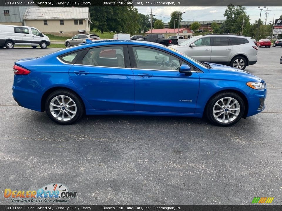 2019 Ford Fusion Hybrid SE Velocity Blue / Ebony Photo #5
