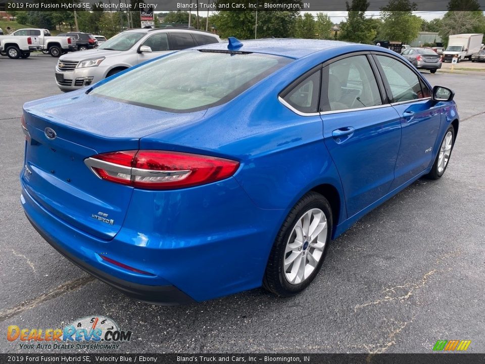 2019 Ford Fusion Hybrid SE Velocity Blue / Ebony Photo #6
