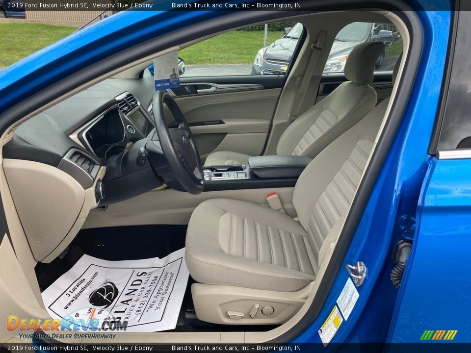 2019 Ford Fusion Hybrid SE Velocity Blue / Ebony Photo #11