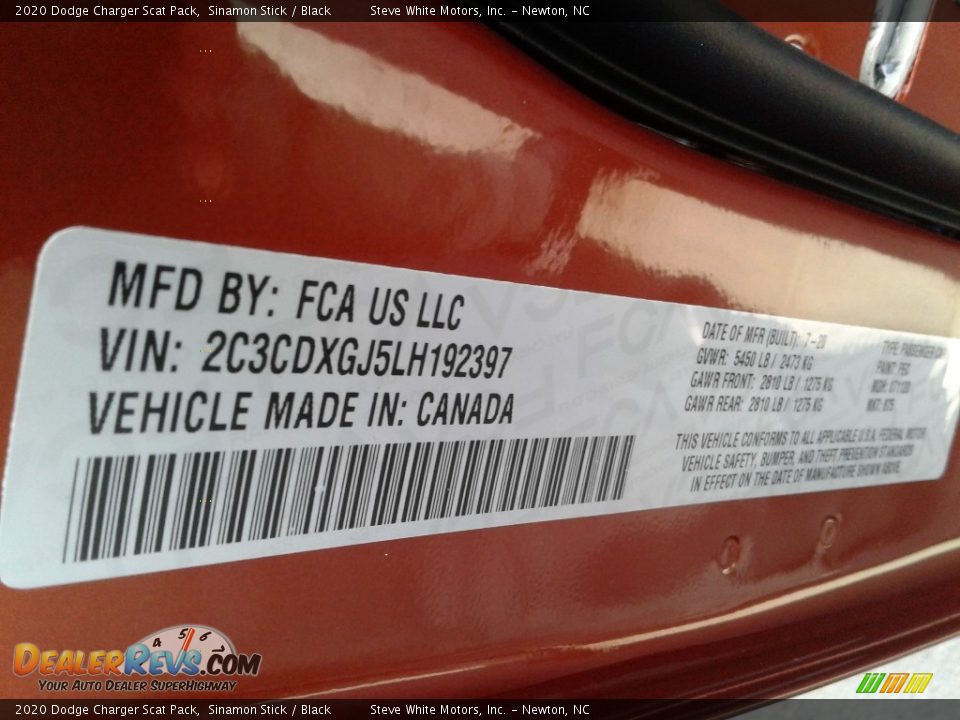 2020 Dodge Charger Scat Pack Sinamon Stick / Black Photo #30