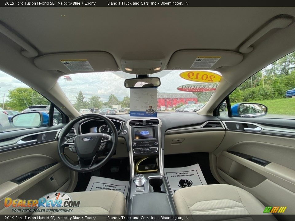 2019 Ford Fusion Hybrid SE Velocity Blue / Ebony Photo #13