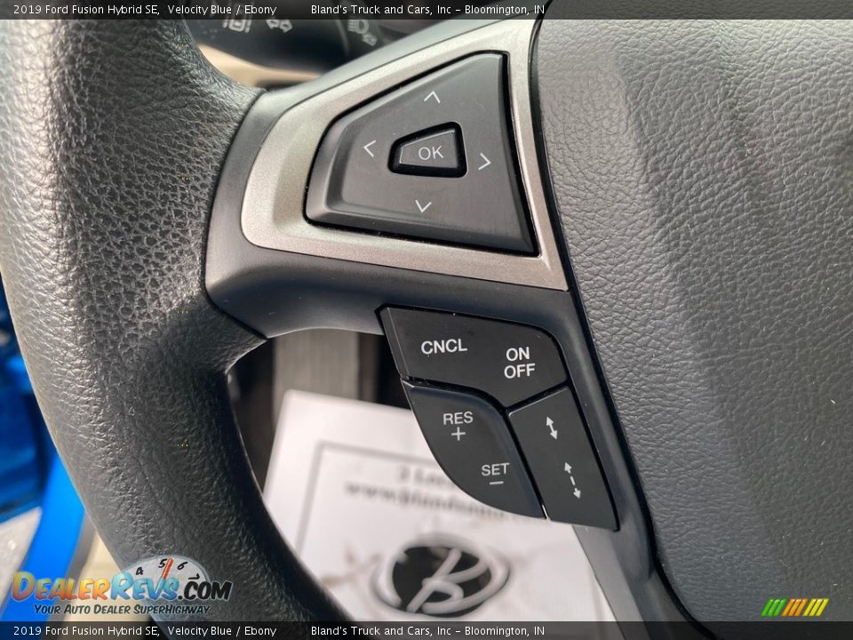 2019 Ford Fusion Hybrid SE Velocity Blue / Ebony Photo #16