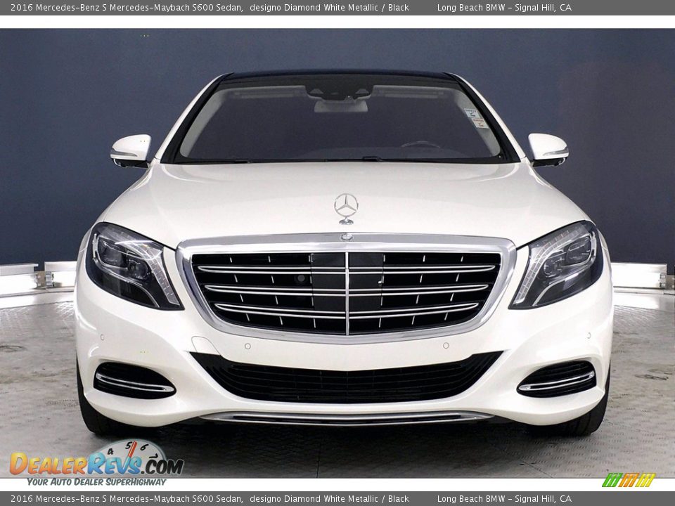 2016 Mercedes-Benz S Mercedes-Maybach S600 Sedan designo Diamond White Metallic / Black Photo #2