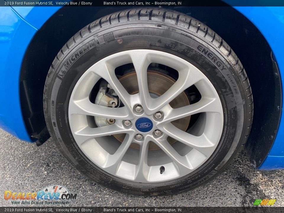 2019 Ford Fusion Hybrid SE Velocity Blue / Ebony Photo #33