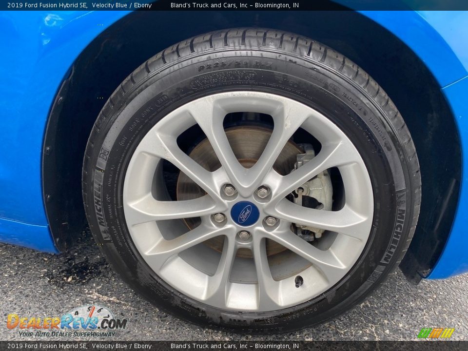 2019 Ford Fusion Hybrid SE Velocity Blue / Ebony Photo #34