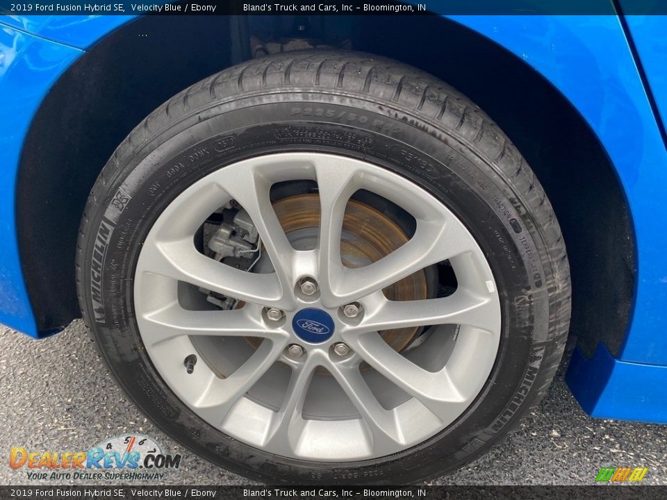 2019 Ford Fusion Hybrid SE Velocity Blue / Ebony Photo #35