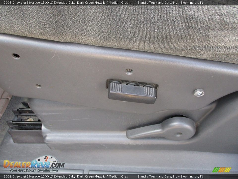 2003 Chevrolet Silverado 1500 LS Extended Cab Dark Green Metallic / Medium Gray Photo #8