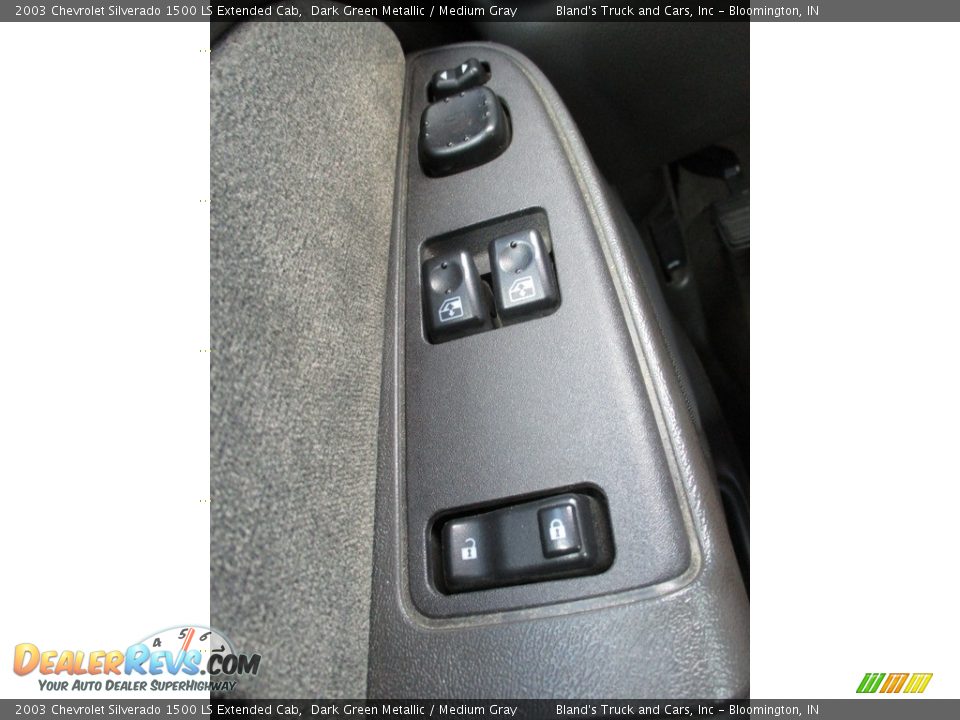 2003 Chevrolet Silverado 1500 LS Extended Cab Dark Green Metallic / Medium Gray Photo #9