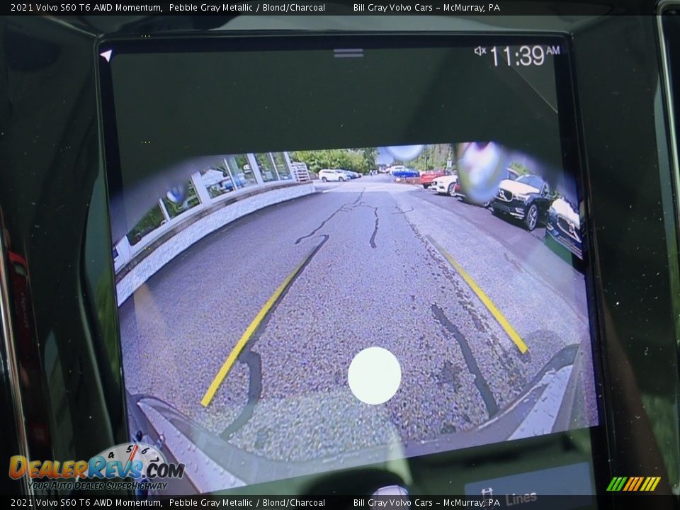 2021 Volvo S60 T6 AWD Momentum Pebble Gray Metallic / Blond/Charcoal Photo #15