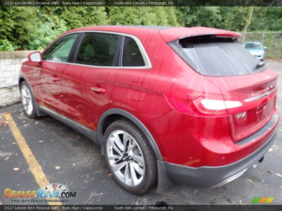 2017 Lincoln MKX Reserve AWD Ruby Red / Cappuccino Photo #4