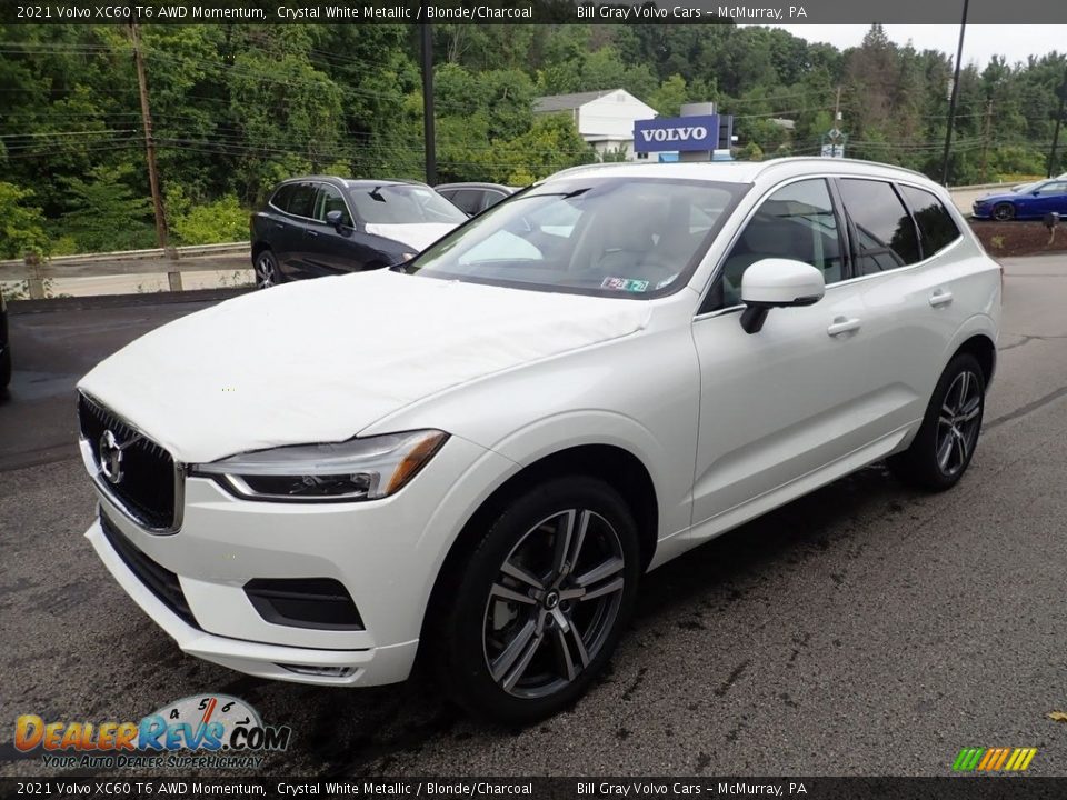 Crystal White Metallic 2021 Volvo XC60 T6 AWD Momentum Photo #5