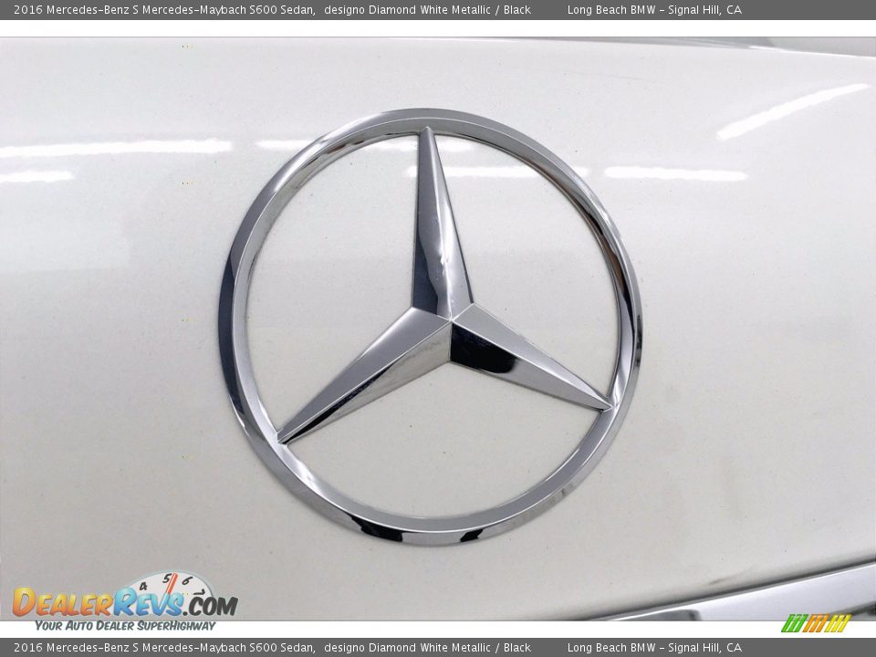 2016 Mercedes-Benz S Mercedes-Maybach S600 Sedan designo Diamond White Metallic / Black Photo #34