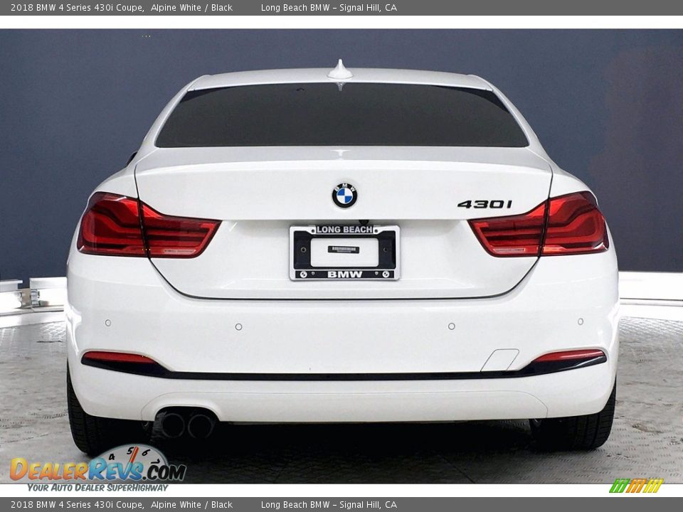 2018 BMW 4 Series 430i Coupe Alpine White / Black Photo #3