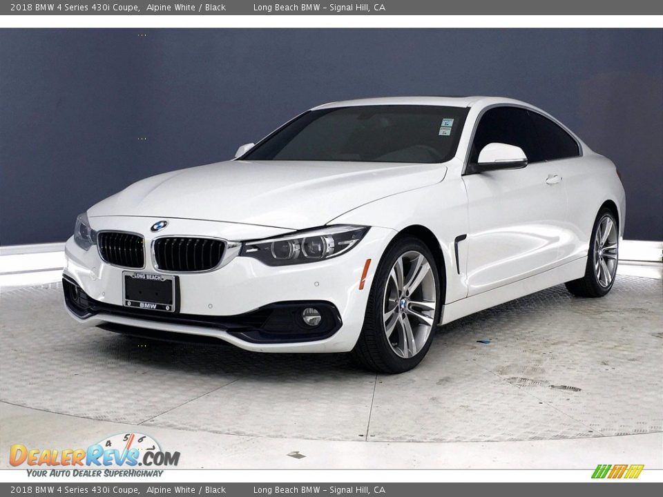 2018 BMW 4 Series 430i Coupe Alpine White / Black Photo #12