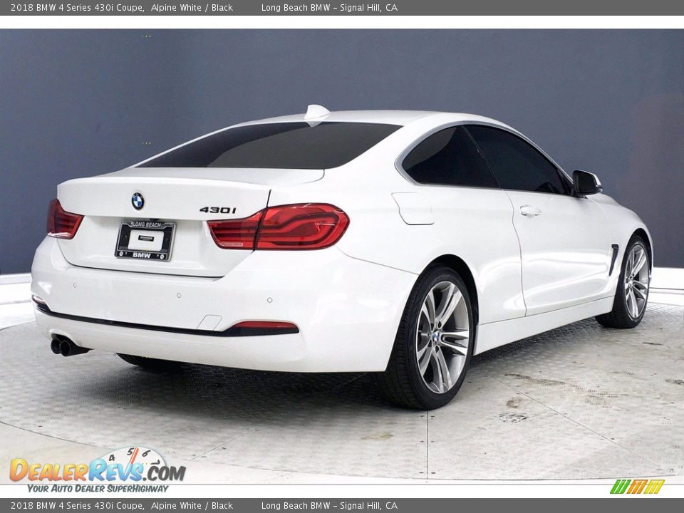 2018 BMW 4 Series 430i Coupe Alpine White / Black Photo #13