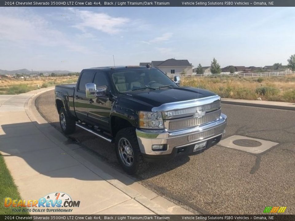 2014 Chevrolet Silverado 3500HD LTZ Crew Cab 4x4 Black / Light Titanium/Dark Titanium Photo #8