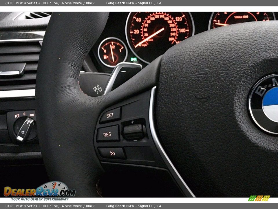 2018 BMW 4 Series 430i Coupe Alpine White / Black Photo #18