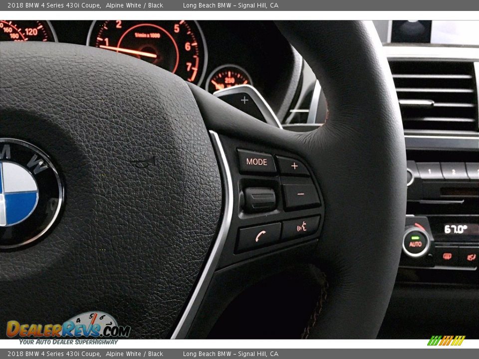 2018 BMW 4 Series 430i Coupe Alpine White / Black Photo #19