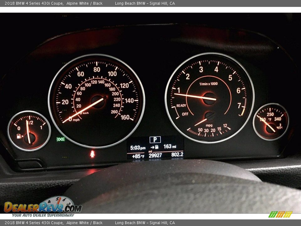 2018 BMW 4 Series 430i Coupe Alpine White / Black Photo #20