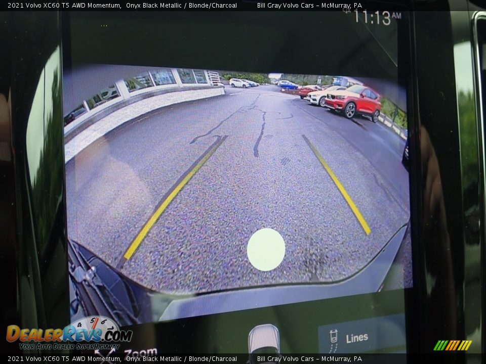 2021 Volvo XC60 T5 AWD Momentum Onyx Black Metallic / Blonde/Charcoal Photo #15