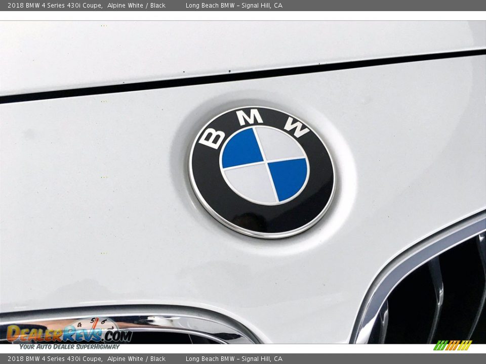 2018 BMW 4 Series 430i Coupe Alpine White / Black Photo #32