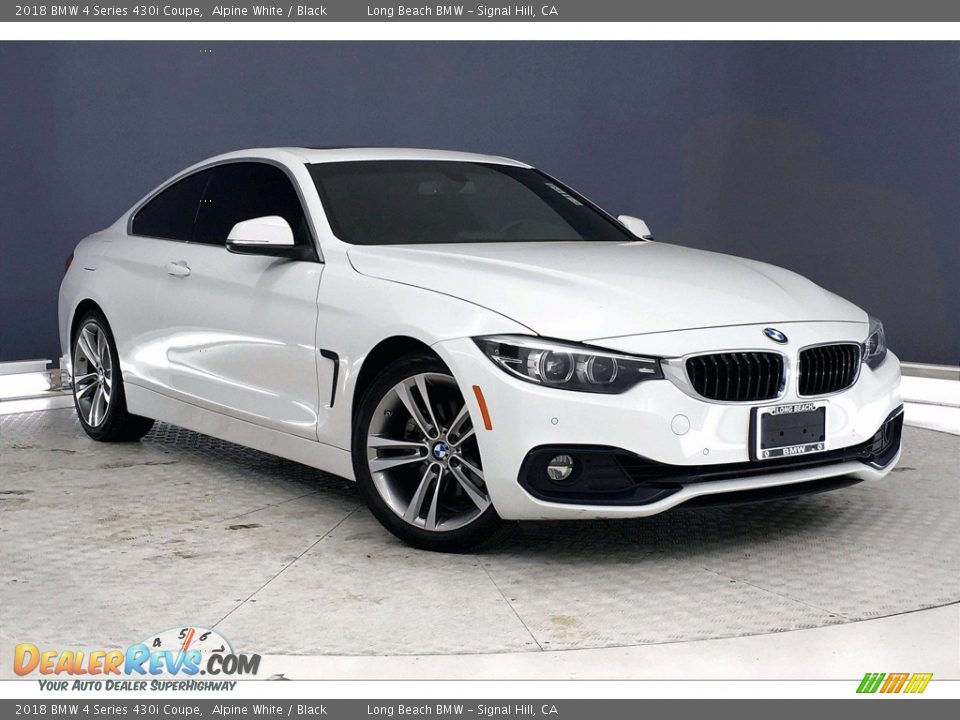 2018 BMW 4 Series 430i Coupe Alpine White / Black Photo #36