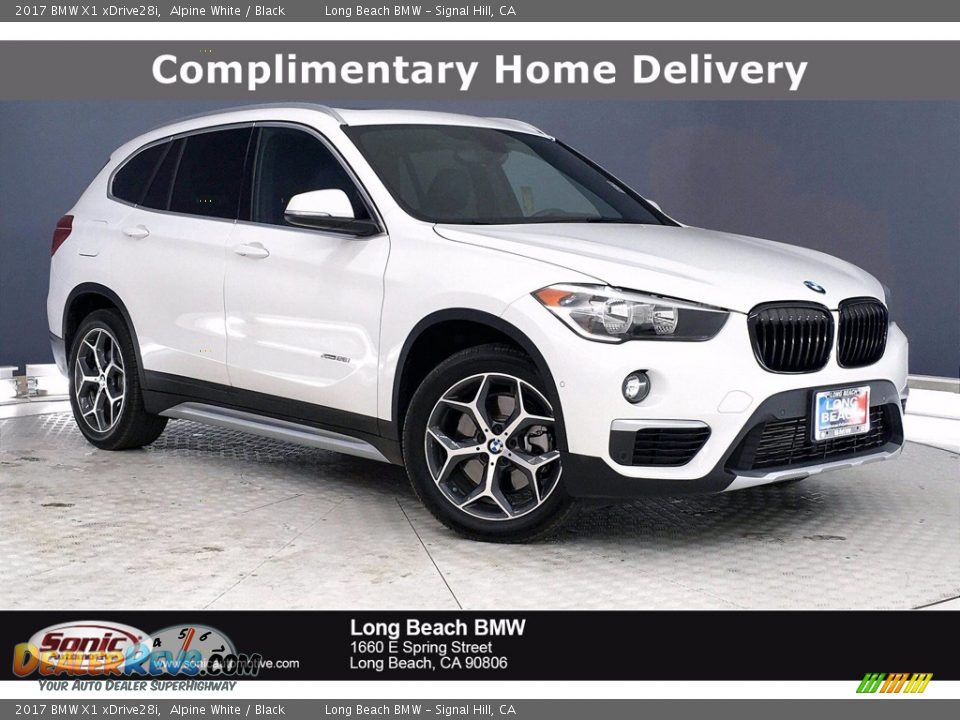 2017 BMW X1 xDrive28i Alpine White / Black Photo #1