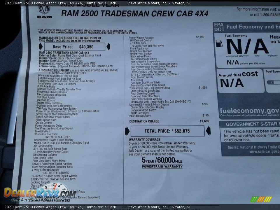 2020 Ram 2500 Power Wagon Crew Cab 4x4 Flame Red / Black Photo #26