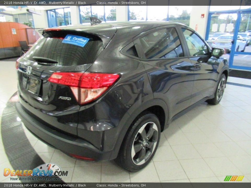 2018 Honda HR-V EX AWD Mulberry Metallic / Black Photo #5