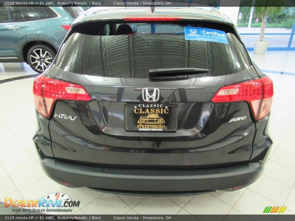 2018 Honda HR-V EX AWD Mulberry Metallic / Black Photo #6