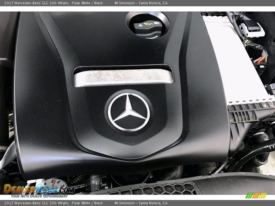 2017 Mercedes-Benz GLC 300 4Matic Polar White / Black Photo #31