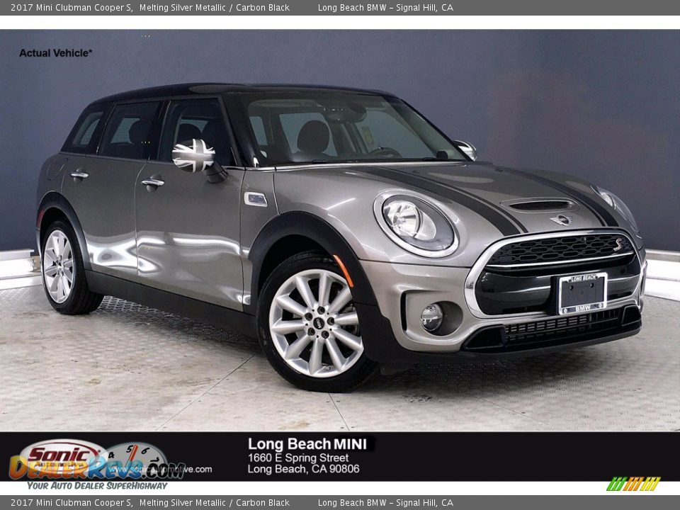 2017 Mini Clubman Cooper S Melting Silver Metallic / Carbon Black Photo #1