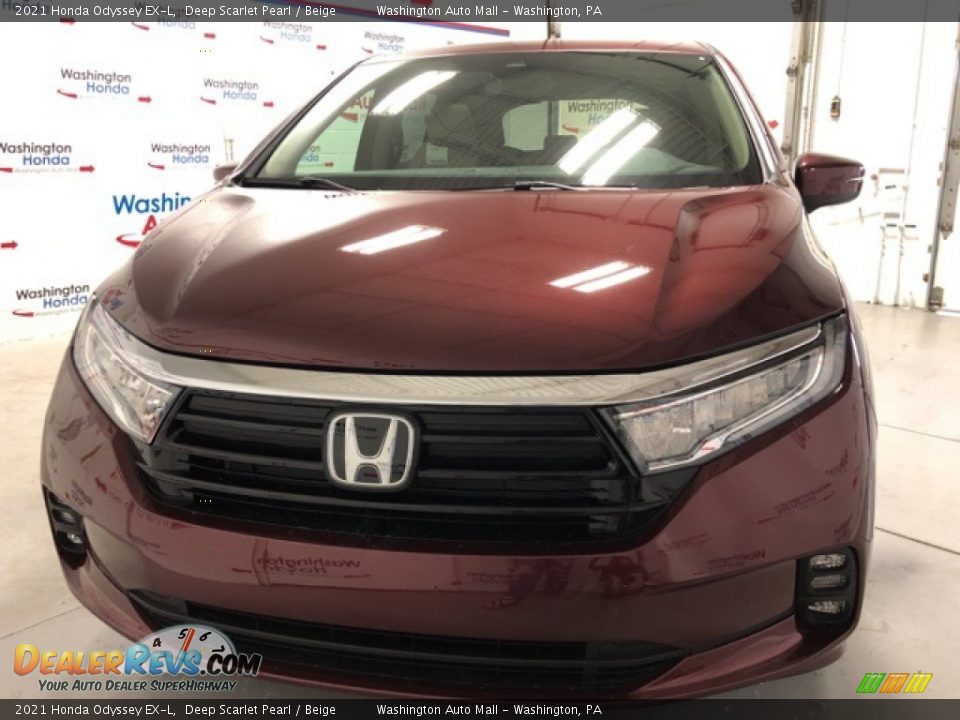 2021 Honda Odyssey EX-L Deep Scarlet Pearl / Beige Photo #5