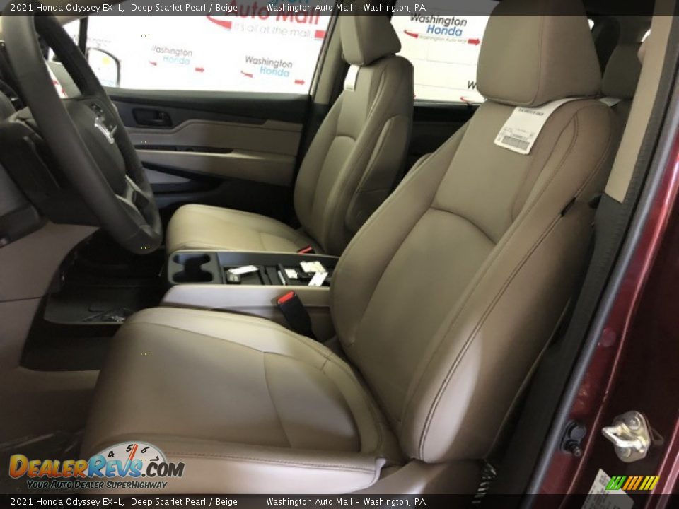 2021 Honda Odyssey EX-L Deep Scarlet Pearl / Beige Photo #6