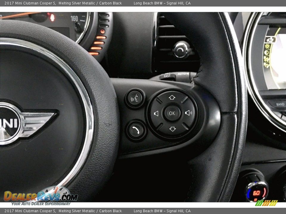 2017 Mini Clubman Cooper S Melting Silver Metallic / Carbon Black Photo #19