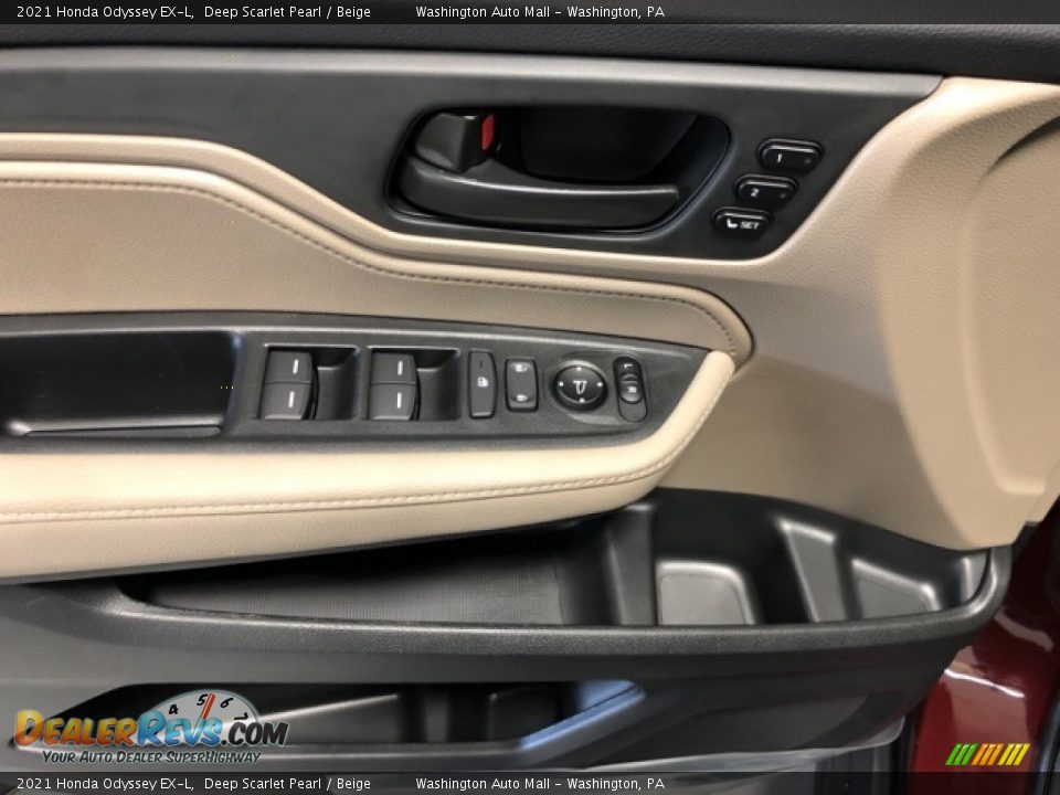 2021 Honda Odyssey EX-L Deep Scarlet Pearl / Beige Photo #11