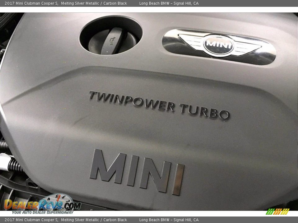 2017 Mini Clubman Cooper S Melting Silver Metallic / Carbon Black Photo #35
