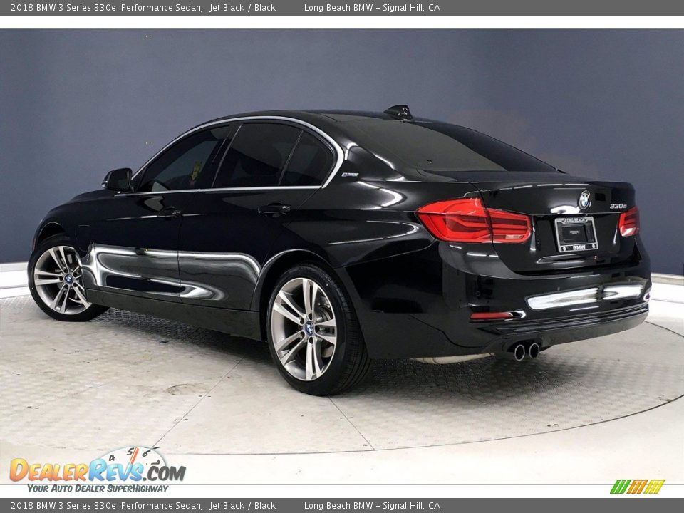 2018 BMW 3 Series 330e iPerformance Sedan Jet Black / Black Photo #10