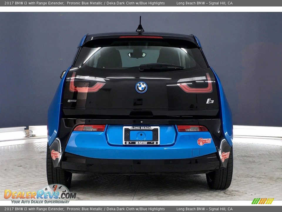 2017 BMW i3 with Range Extender Protonic Blue Metallic / Deka Dark Cloth w/Blue Highlights Photo #3