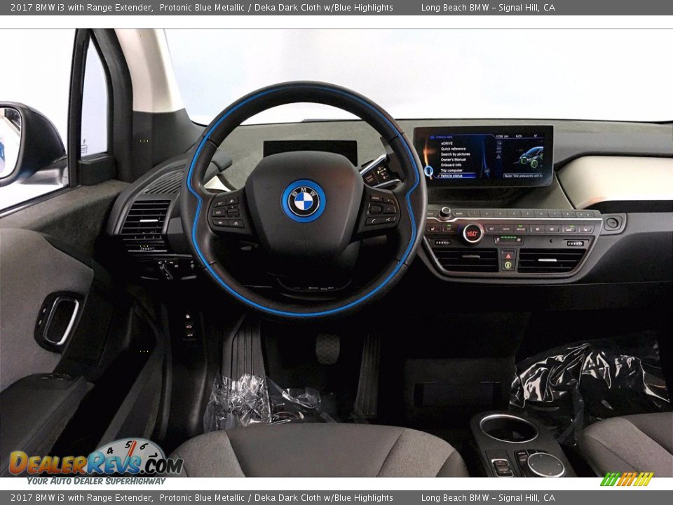 2017 BMW i3 with Range Extender Protonic Blue Metallic / Deka Dark Cloth w/Blue Highlights Photo #4